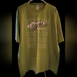 NWT Lime green Boston Cheers 2XL Tshirt